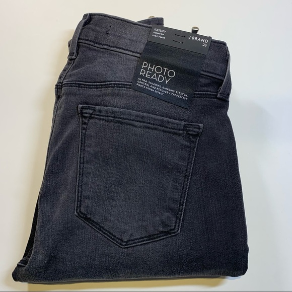 J Brand Sz. 26 Photo Ready Kassidy skinny zipper leg cascade grey utility pant - Picture 13 of 14